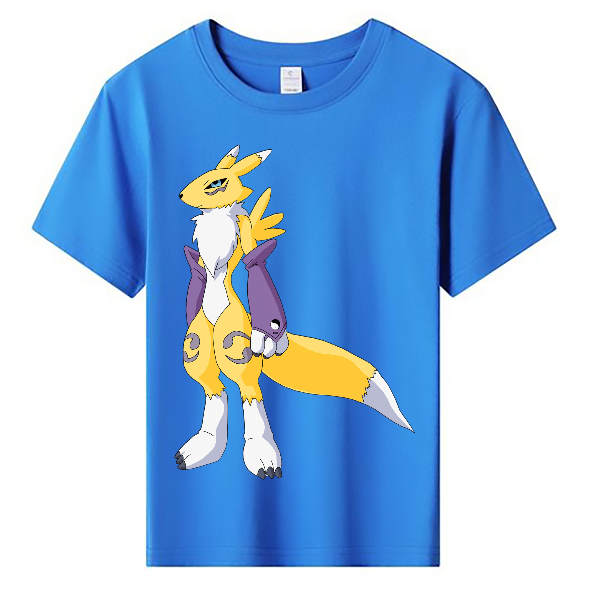 （画像用） Digimon デジタルモンスター/デジモン 綿100％キッズTシャツ（フロントプリント）